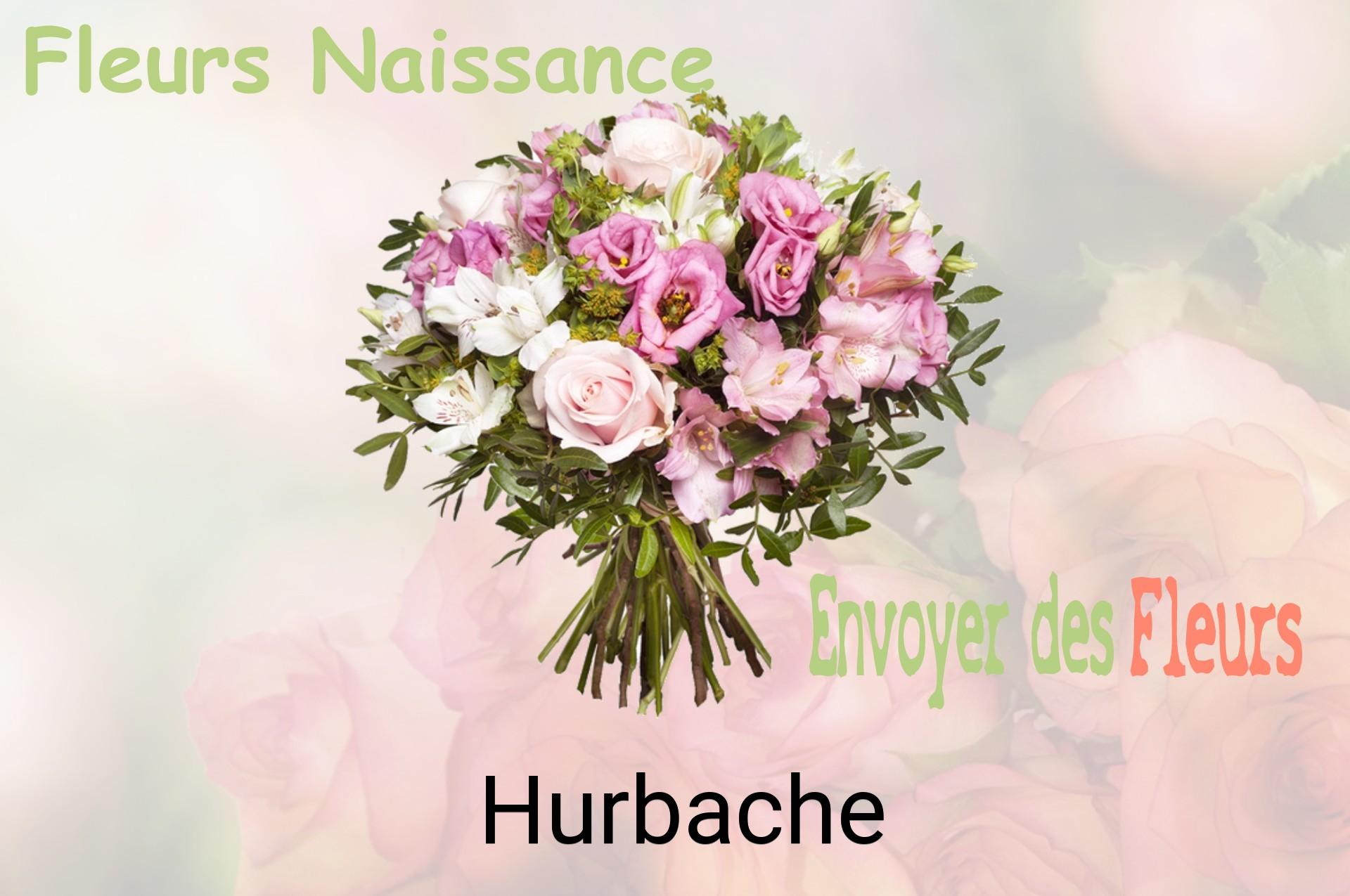 Bouquet de fleurs de naissance livré à Hurbache